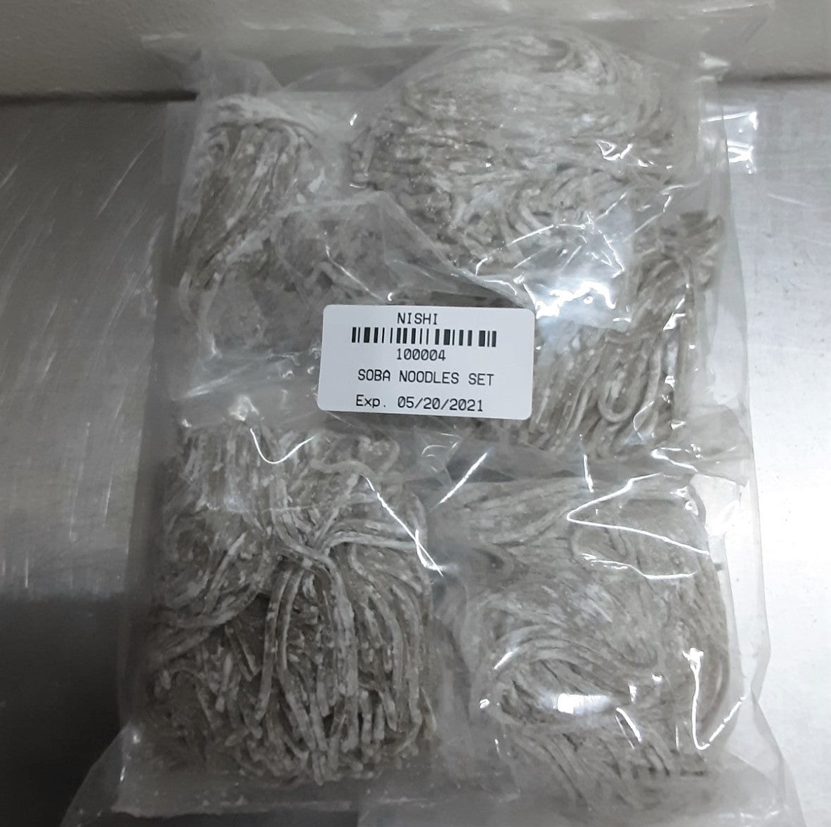 Soba noodles (frozen type) / そば用 生麺（冷凍タイプ）100g x 5pack Nishikiken